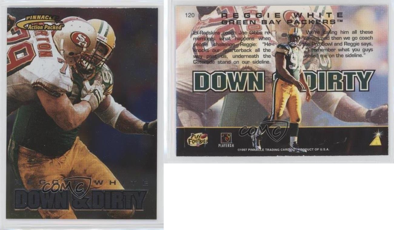 1997 Pinnacle Action Packed First Impressions Reggie White #120 HOF 0q3