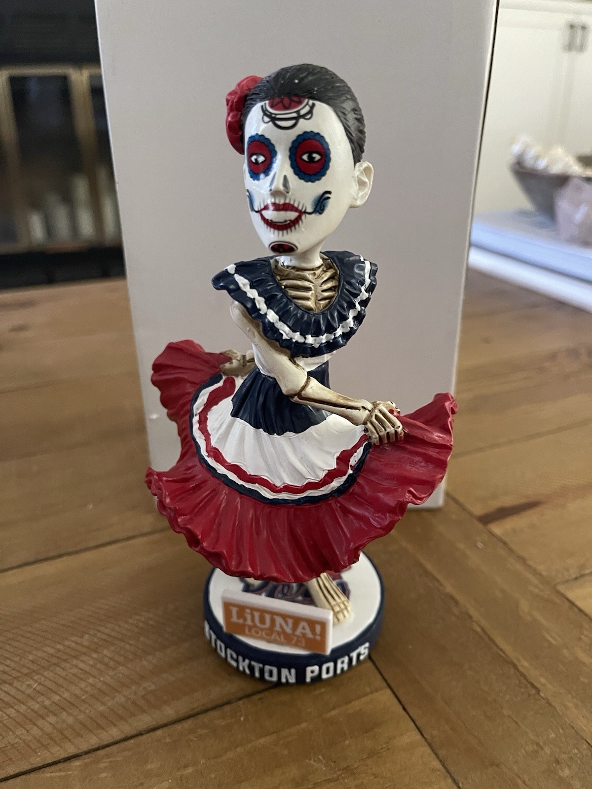Stockton Ports SGA Sugar Skull Bobblehead 2022 Folklorico Lady A’s Latin Horror