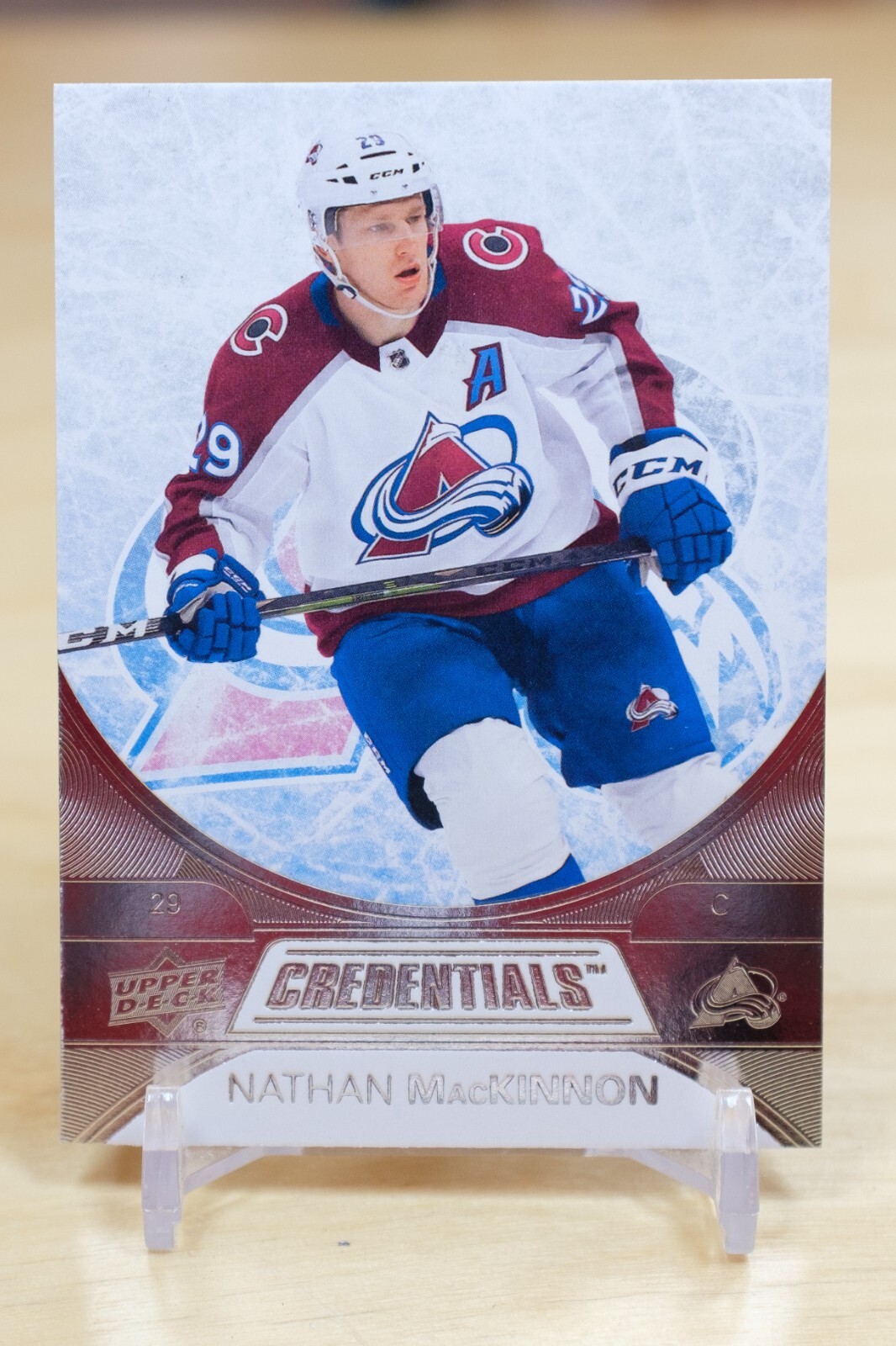 2021-22 Upper Deck Credentials – #4 Nathan MacKinnon