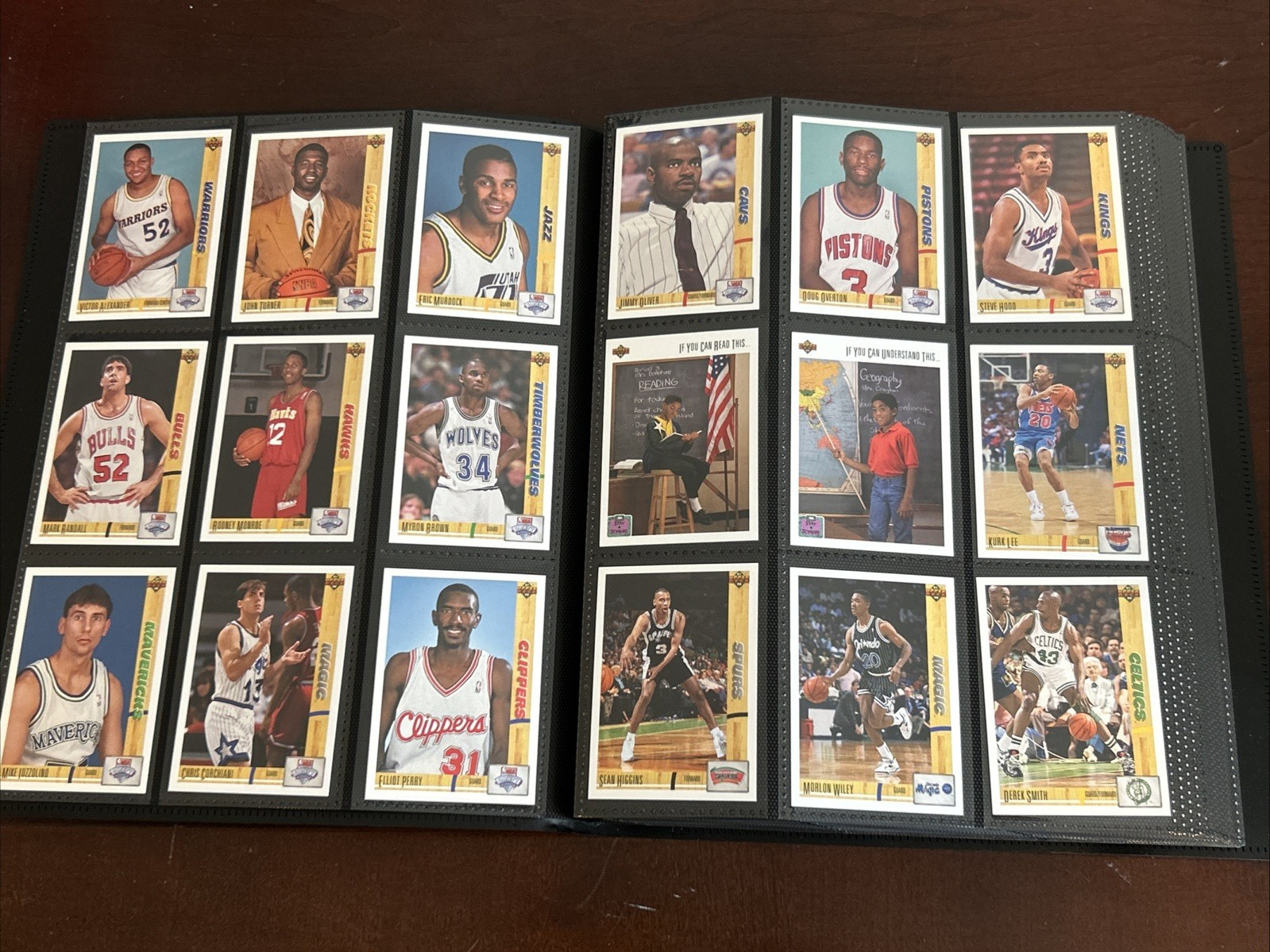 1991-92 Upper Deck Inaugural NBA Basketball Complete Set #1-400 w/ Binder