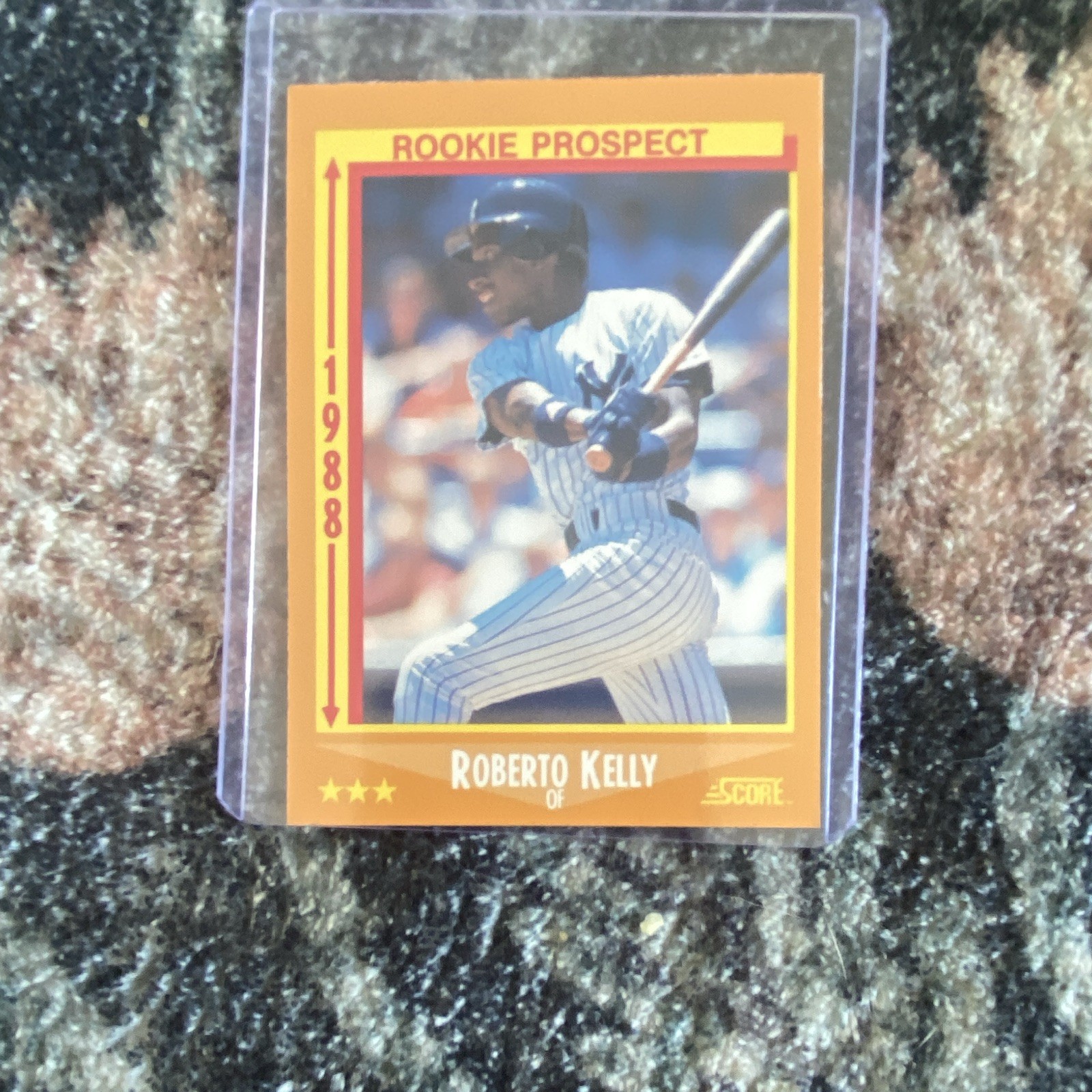 SCORE 1988 Score Roberto Kelly Rookie Prospect #634 of #660 New York Yankees