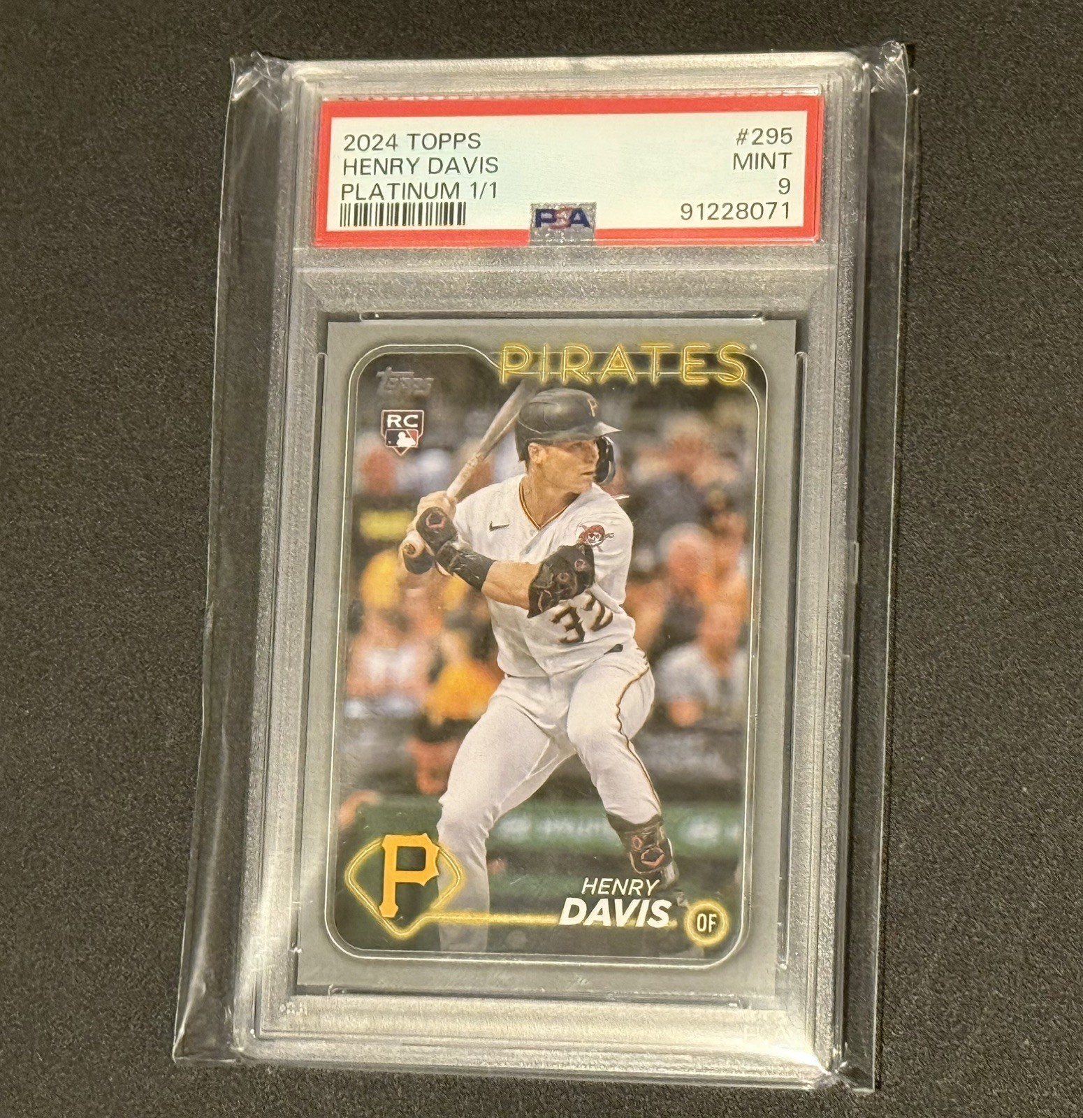 2024 TOPPS PLATINUM 1/1 #295 HENRY DAVIS 1/1 PSA 9