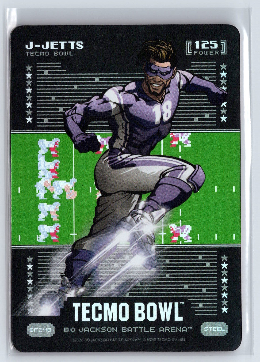 2026 Battle Arena Tecmo Bowl “J-Jetts” JUSTIN JEFFERSON #BF248 BattleFoil STEEL