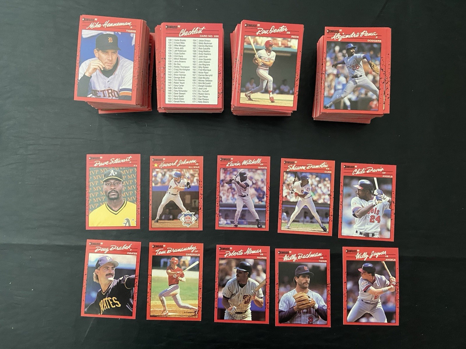 1990 Donruss MLB Baseball Trading Card Lot – Multiple Players/Teams – 400+ cards