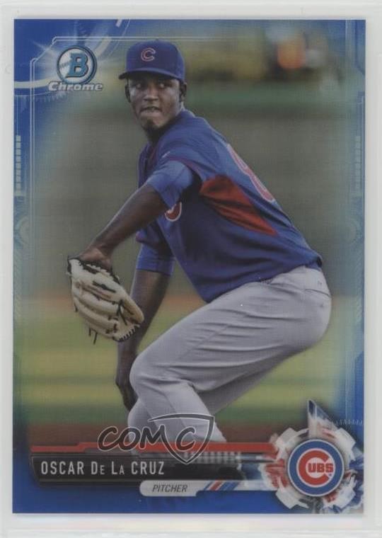 2017 Bowman Chrome Prospects Blue Refractor 103/150 Oscar De La Cruz #BCP72 g1z