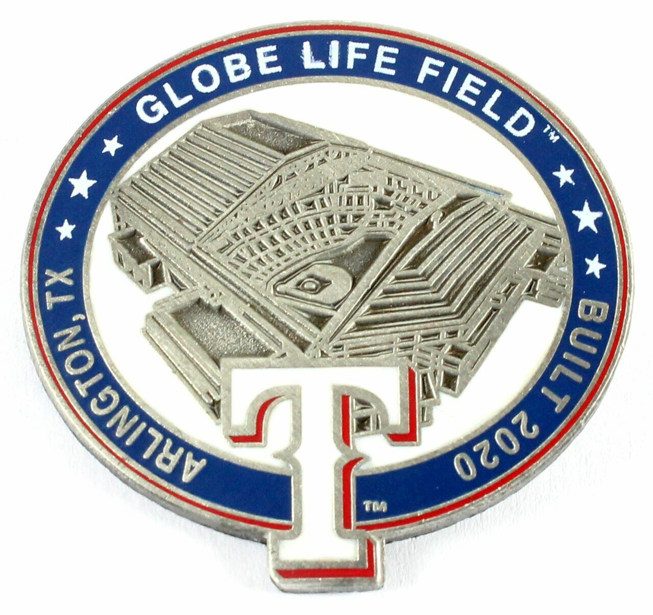 Texas Rangers Globe Life Field Pin – Arlington, TX / Built 2020 – Limited 1,000