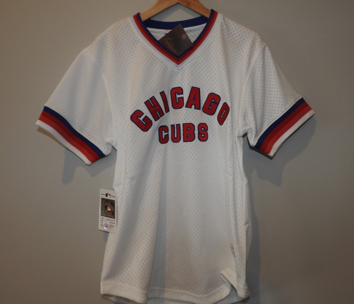 Mitchell & Ness Chicago Cubs Baseball Jersey New Mens Sizes MSRP $90