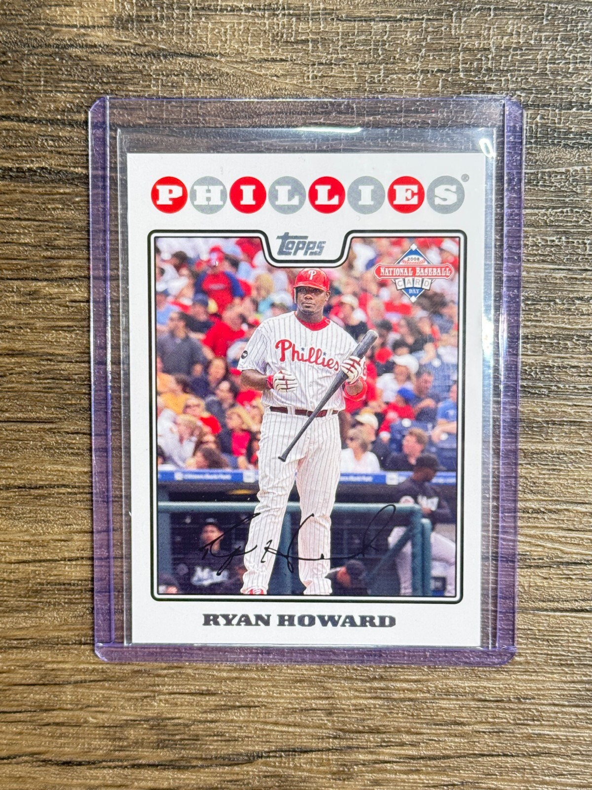 2008 Topps National Baseball Card Day Ryan Howard #3 Phillies