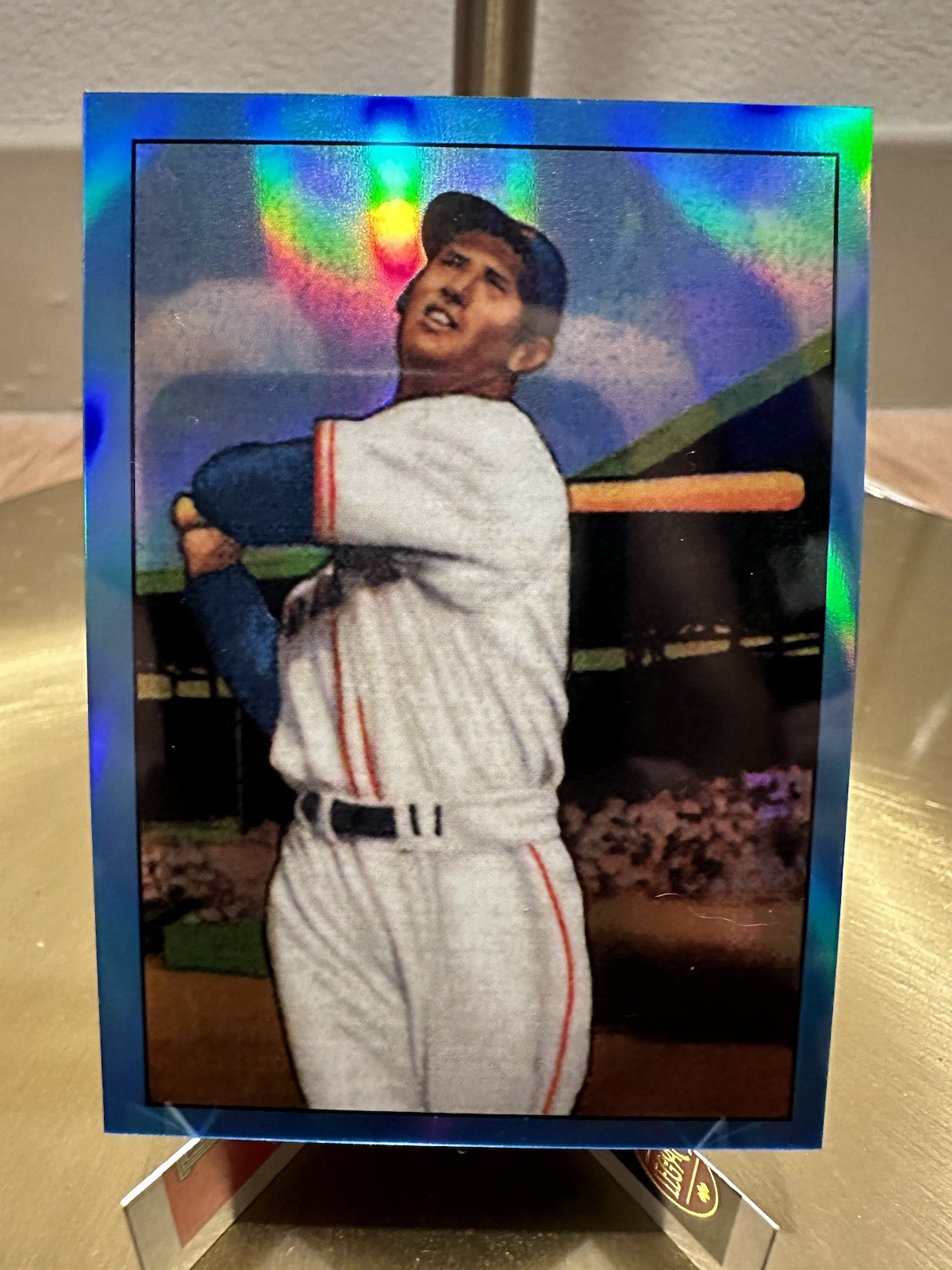 2013 Bowman Chrome TED WILLIAMS #98 Blue Refractor 1950 Reprint Boston Red Sox