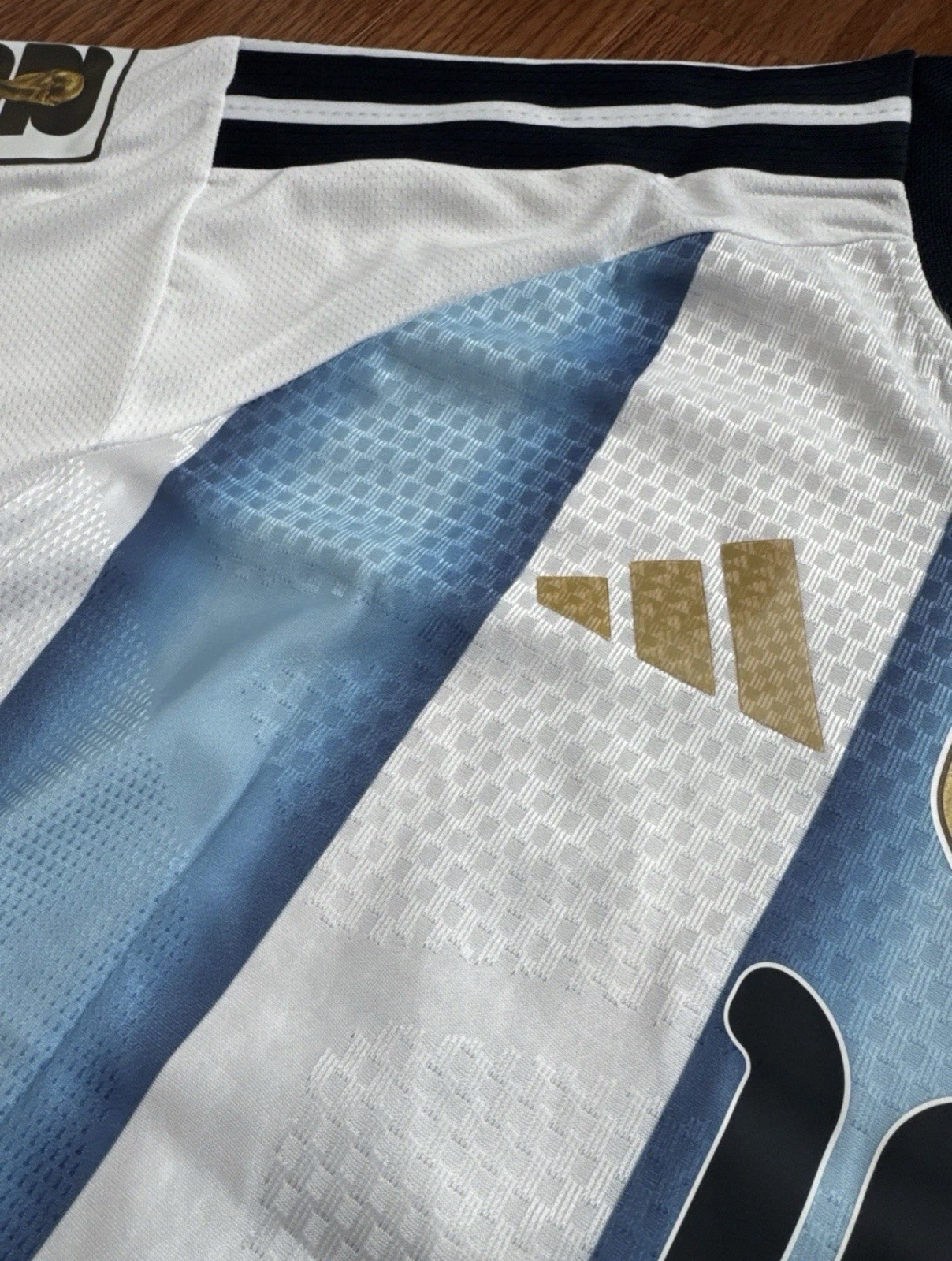 Argentina Home Soccer Jersey PLAYER VERSION Messi #10 World Cup 2026 Medium