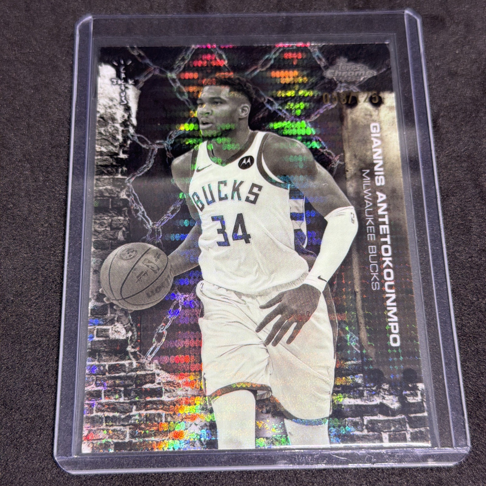 2025-26 Topps Chrome Cactus Jack GIANNIS ANTETOKOUNMPO Pulsar Refractor # /125