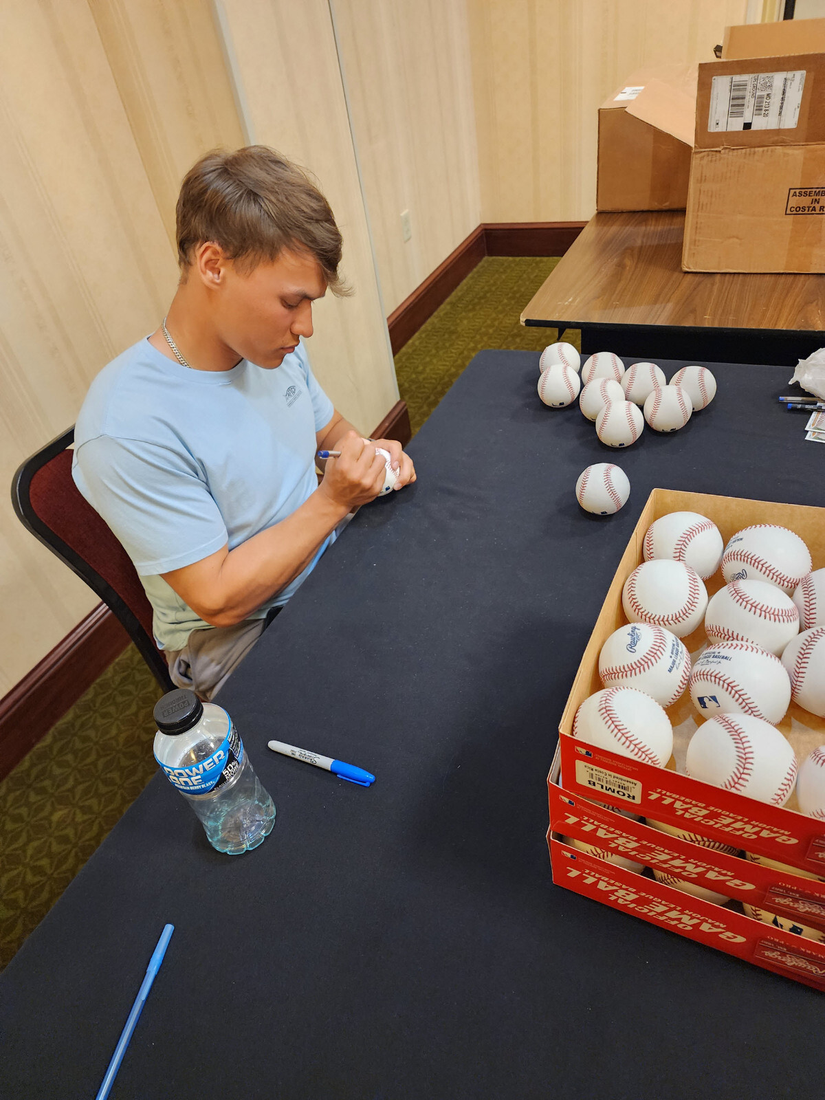JJ Wetherholt Autographed OMLB Baseball Inscribed Go Mountaineers PROVA COA