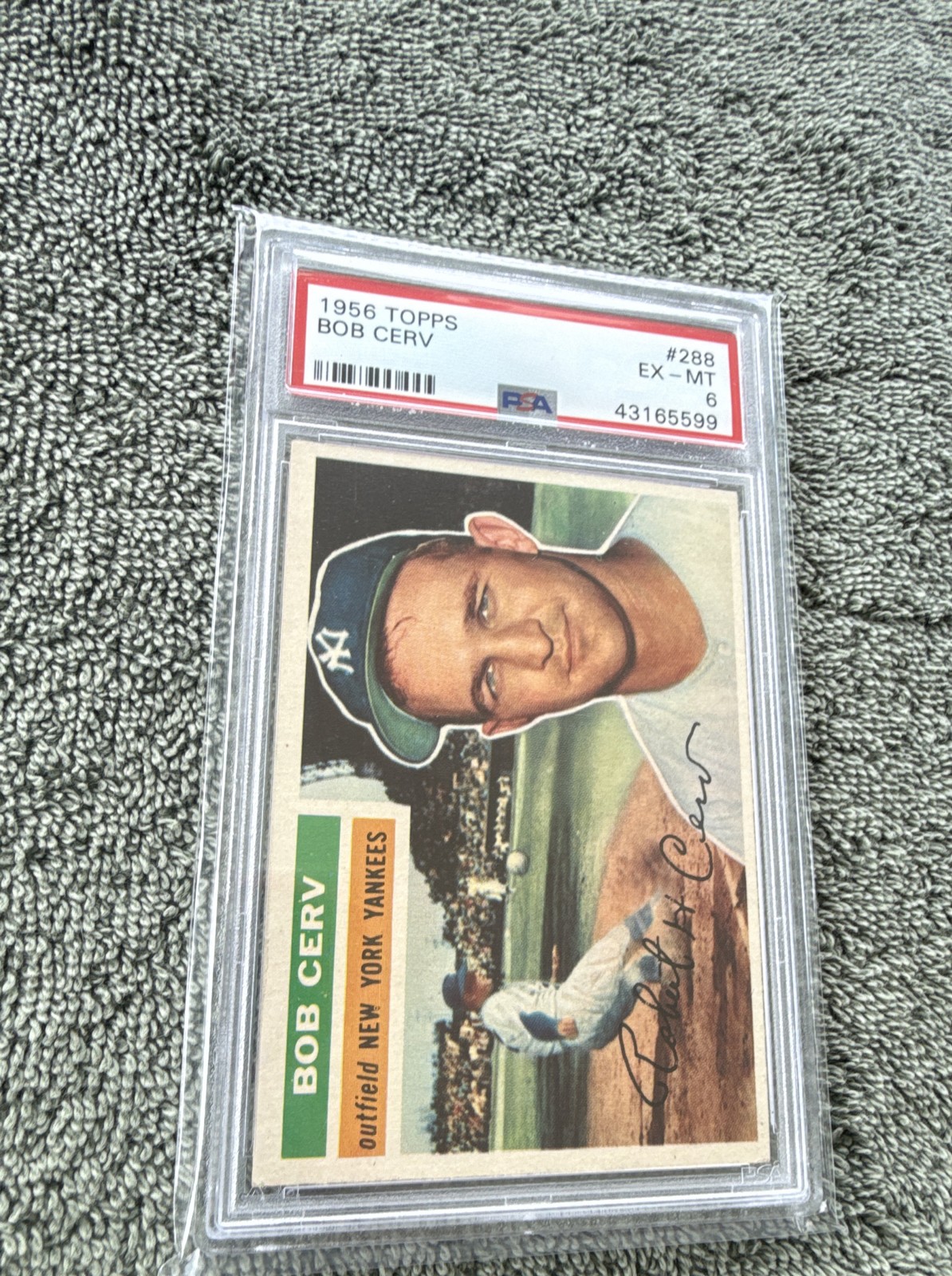 1956 Topps – Bob Cerv #288 PSA 6 EX-MT
