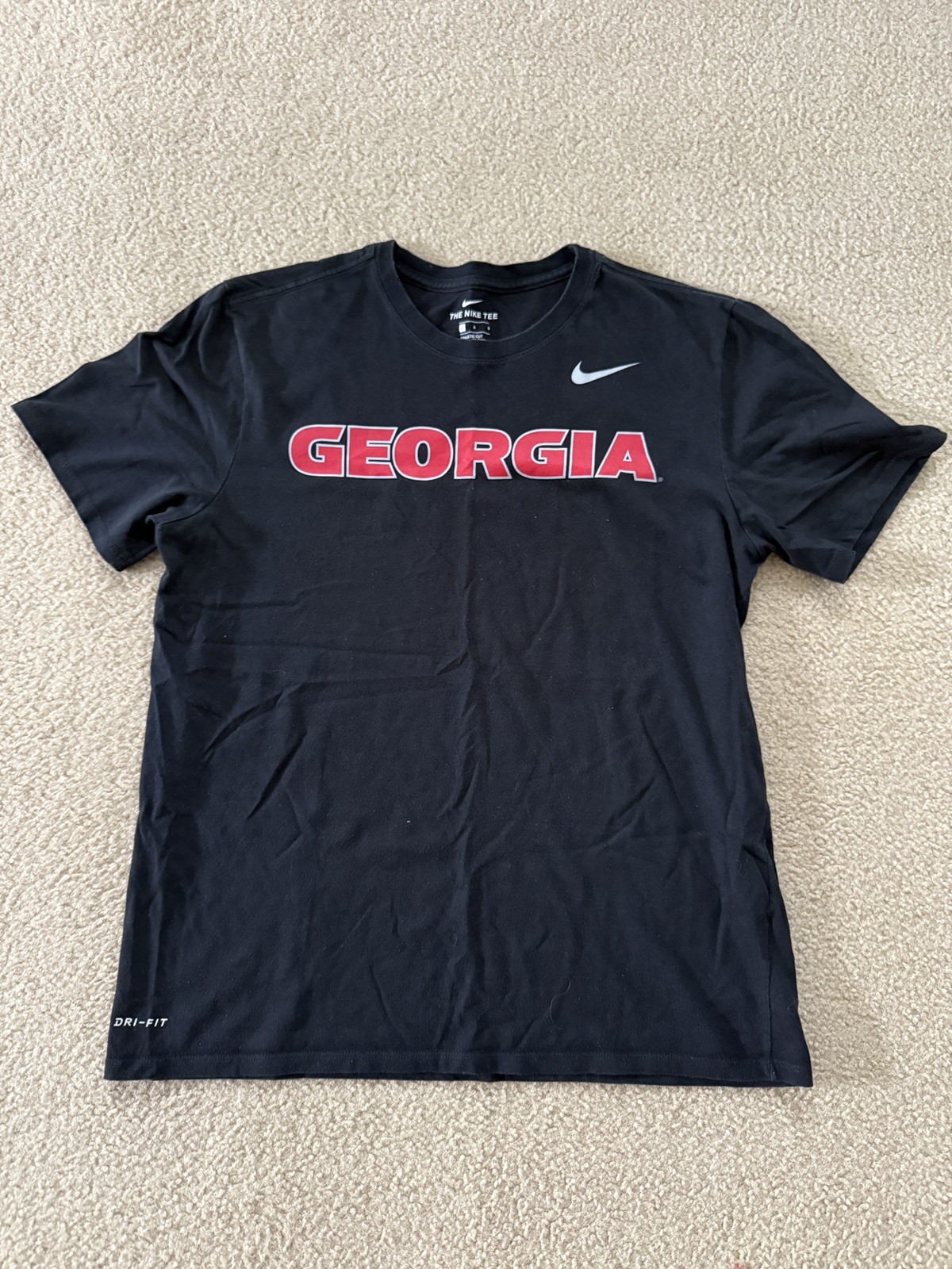 Georgia Bulldogs Nike UGA Football Shirt Mens Large (L) Black