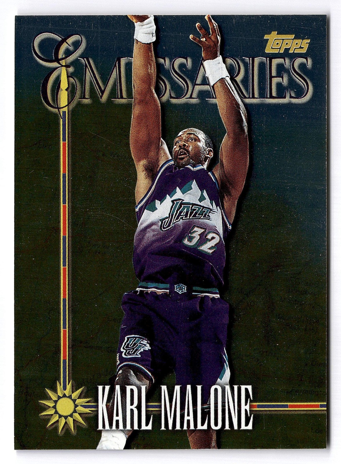 1998-99 Topps #E2 Karl Malone Emissaries Utah Jazz HOF