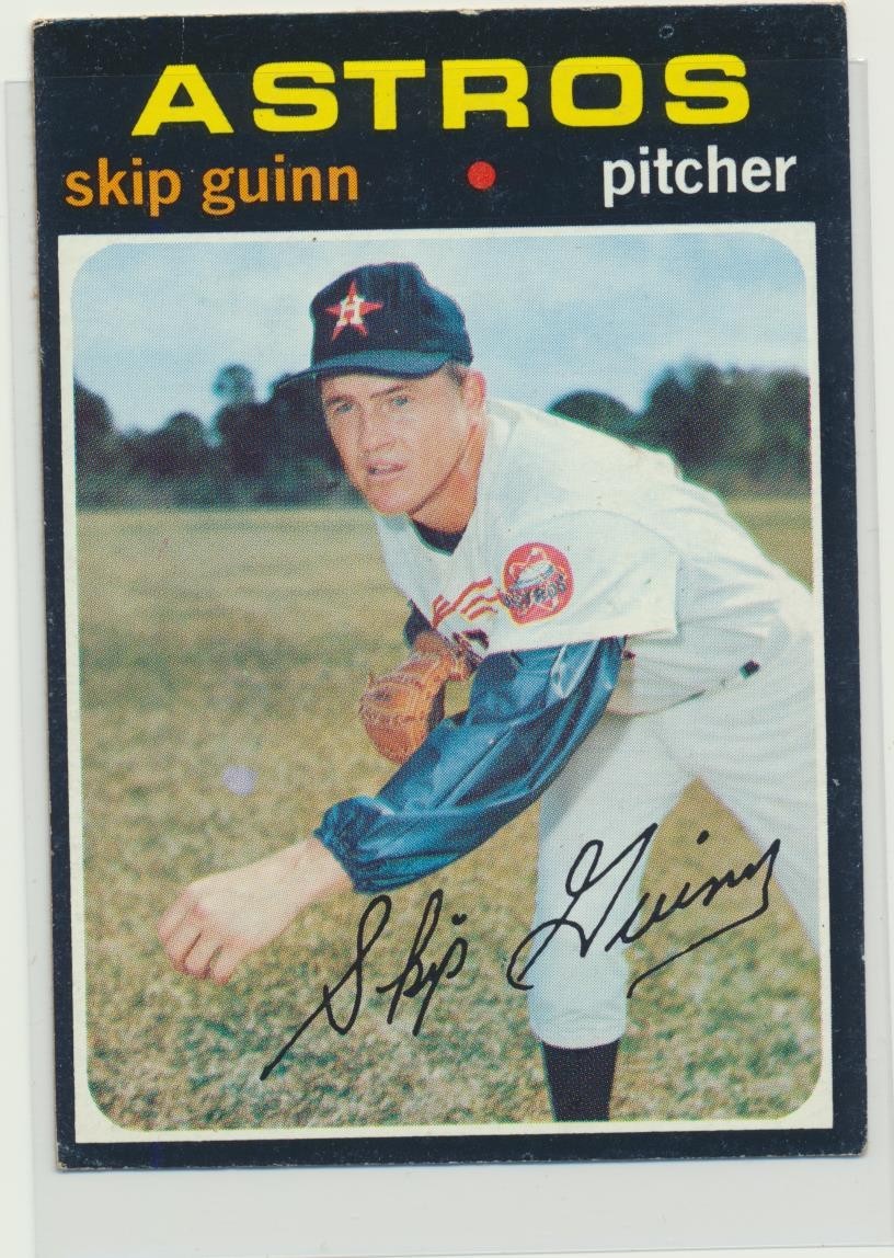 1971 Topps Hi Number #741 Skip Guinn Houston Astros Short Print