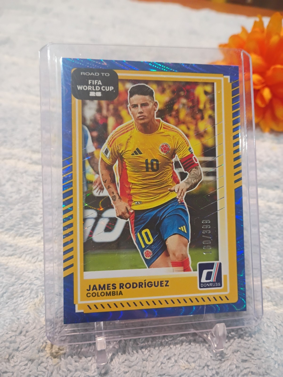 2026 Donruss FIFA Road To World Cup James Rodriguez Blue Swirl /399 Columbia…