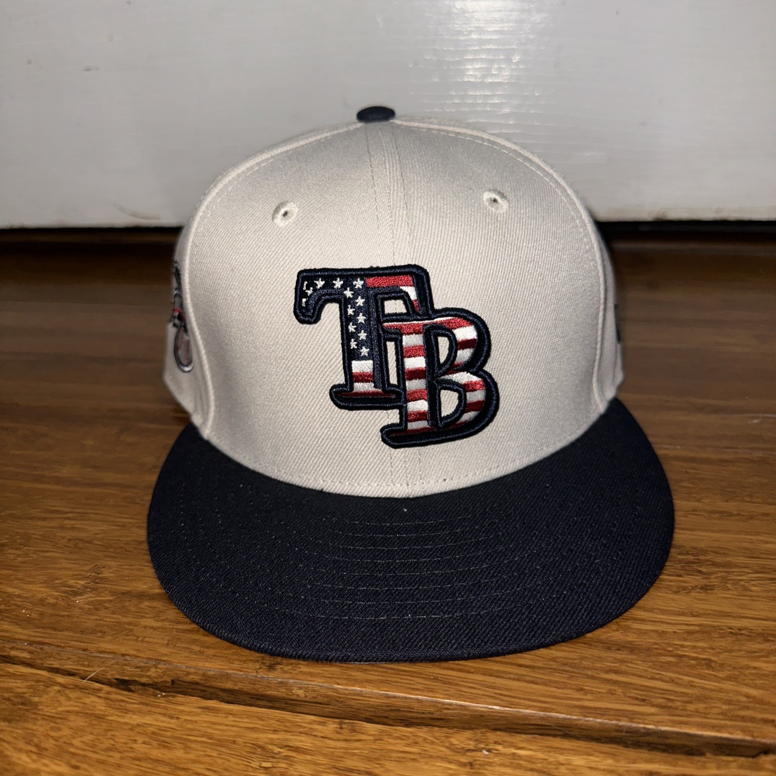 MLB New Era Tampa Bay Rays 4th Of July Hat 7 1/8 on field Cap