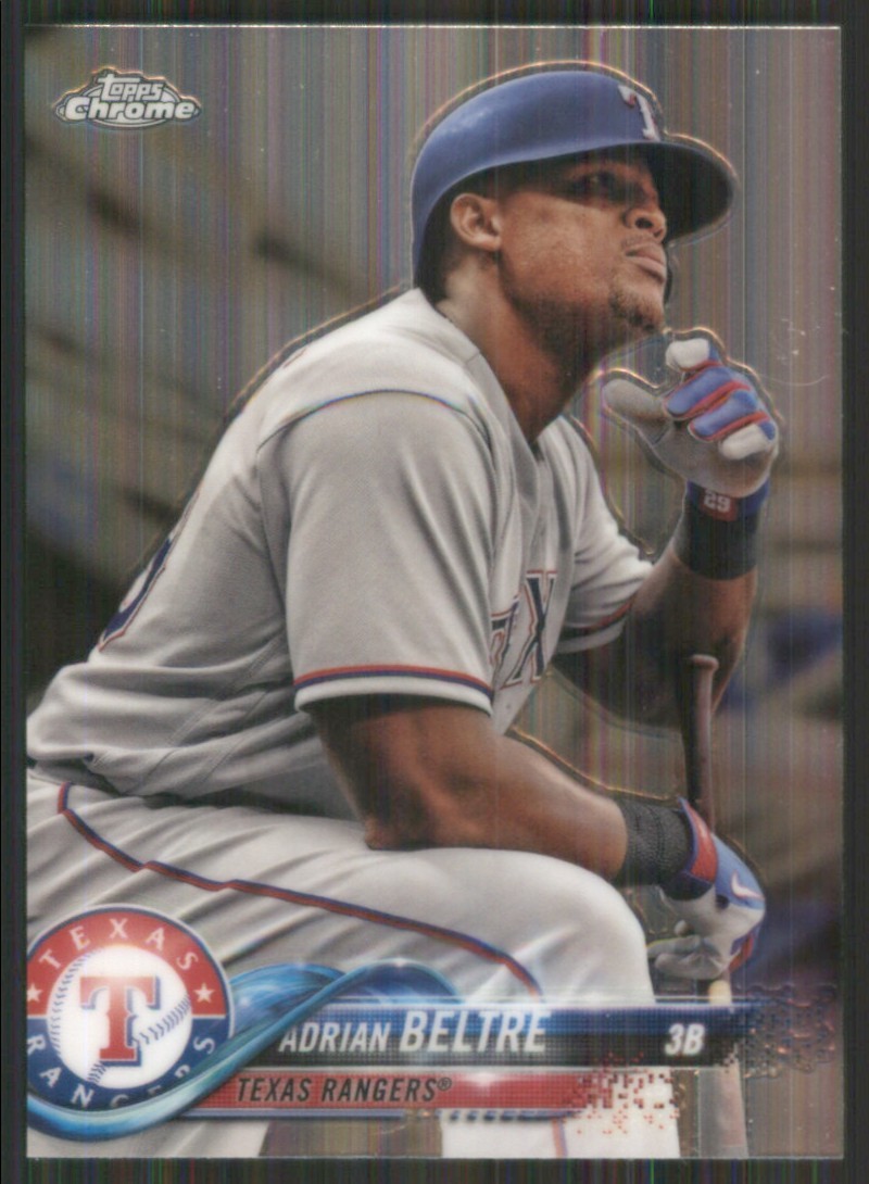 2018 Topps Chrome #131 Adrian Beltre Texas Rangers 50160