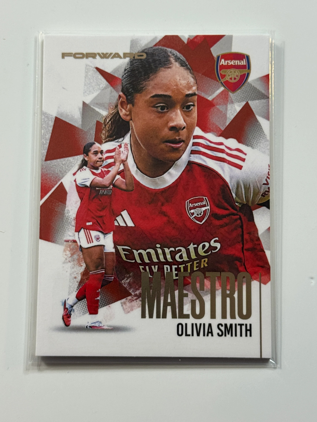 2025-26 Futera Club FX Arsenal Maestro Gold #37 Olivia Smith Rookie 07/19