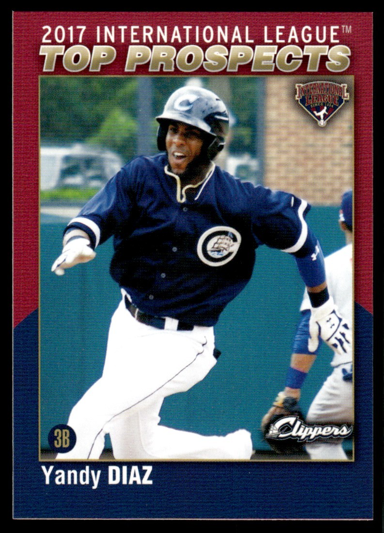 2017 Yandy Diaz Choice Minor League Rookie Card AAA Top Prospects