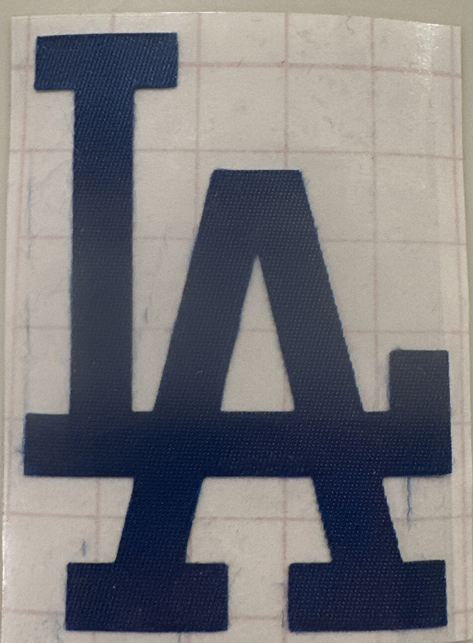 Los Angeles Dodgers “LA” Tackle Twill Logo (2 1/8 Inches x 2 1/4 Inches)