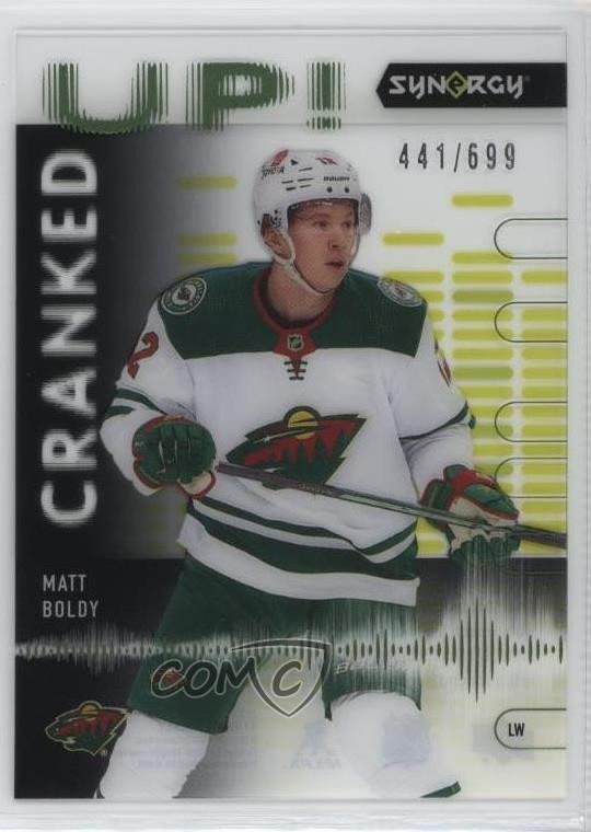2022-23 Upper Deck Synergy Cranked Up 441/699 Matt Boldy #CU-BO Rookie RC 14sr