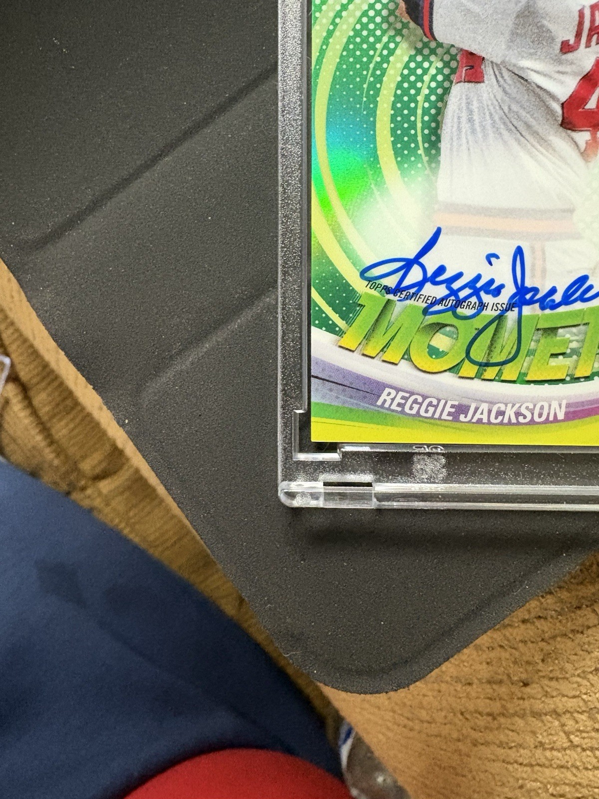 2025 Topps Finest Reggie Jackson Finest Moments Green Auto /75 Angels