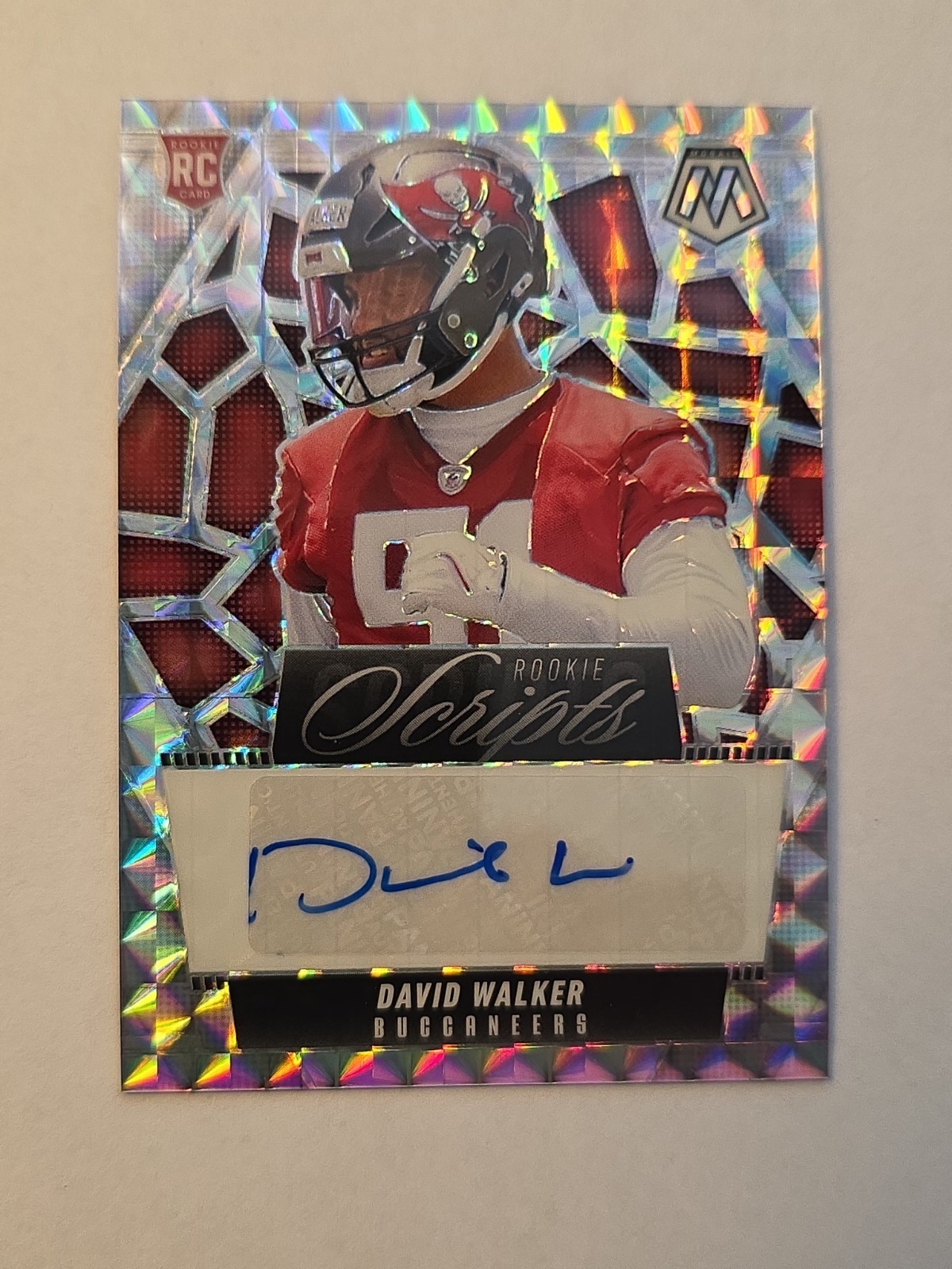 2025 Panini Mosaic – Rookie Scripts David Walker #RS-DWR (AU)