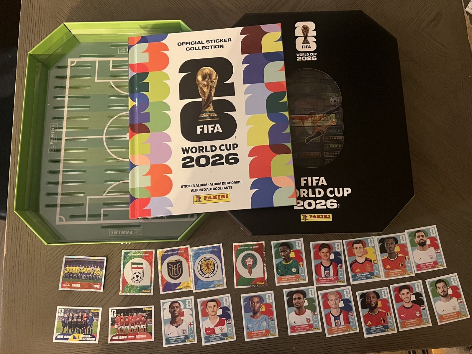 Panini FIFA World Cup 2026 USA Ed. Hardcover Album + Stadium Organizer Box + 20
