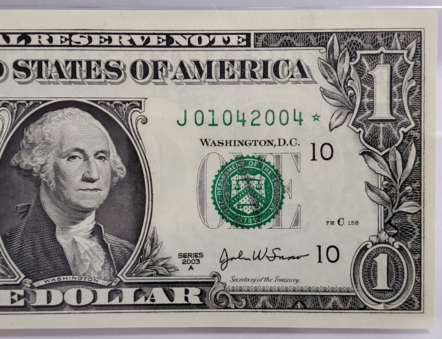 $1 Bill STAR Note VICTOR WEMBANYAMA Wemby Birthday Date PMG 64 – J 01042004 *