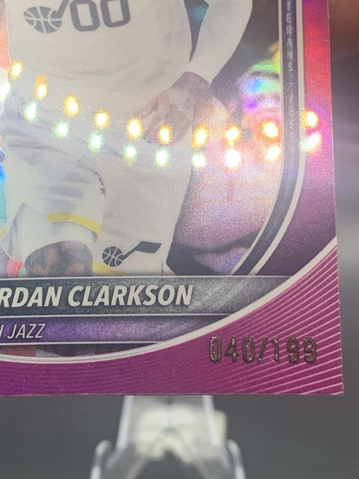 2025-26 Bowman – Chrome Jordan Clarkson #BCV-190 Fuchsia Mojo Refractor /299