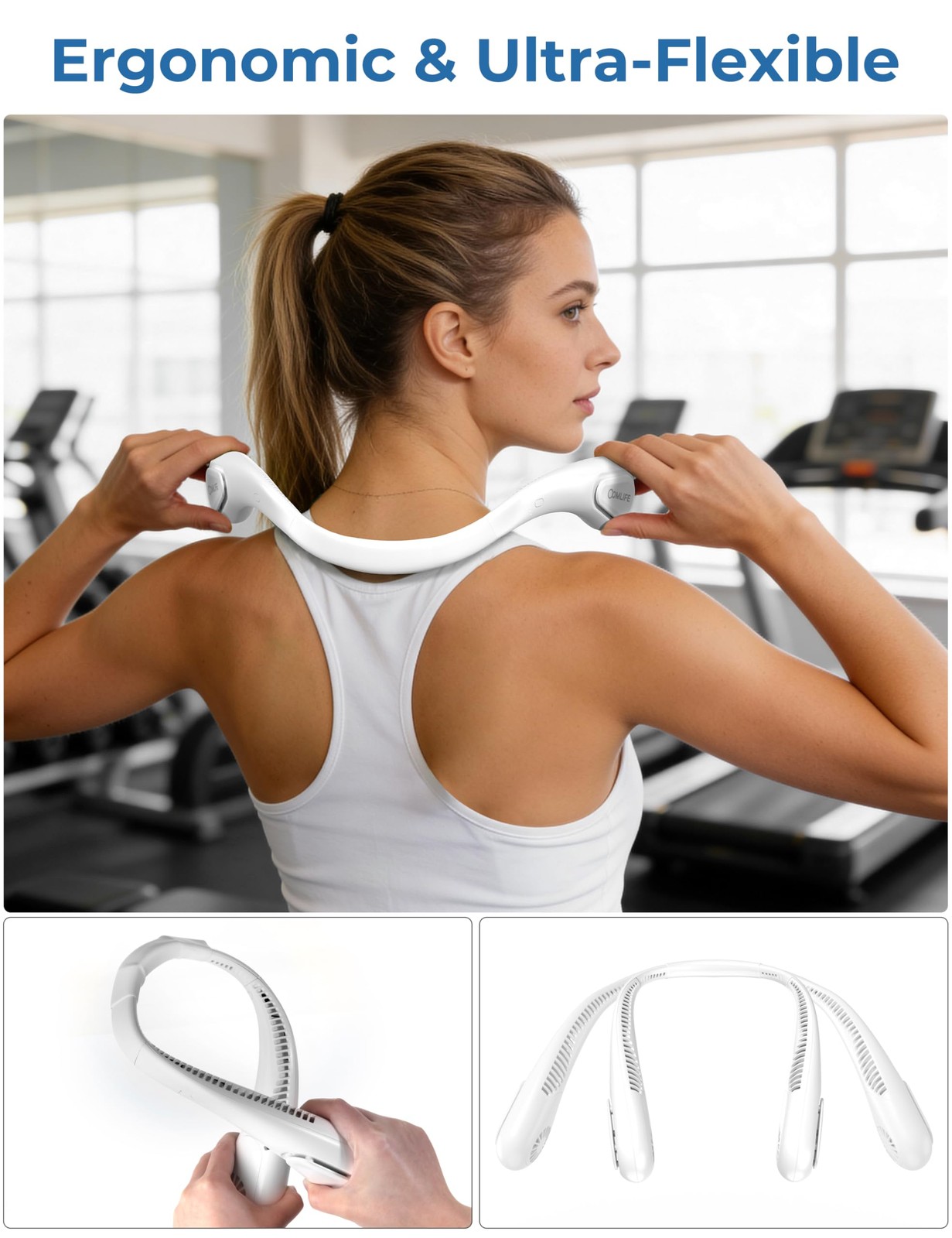 Portable Bladeless Neck Fan, 2026 World 6.54 x 9.29 x 2.95 inches, Soccer