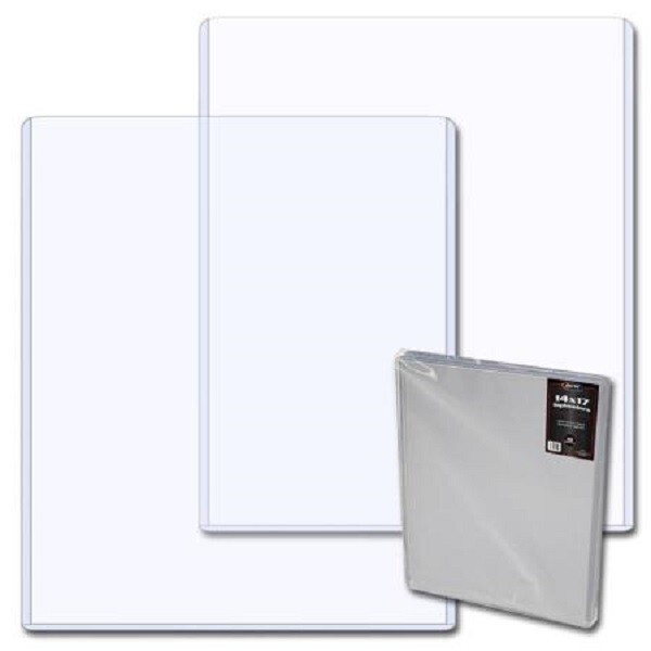 10 BCW High Quality Rigid PVC Topload Holders 14×17 For Photos & Prints Display