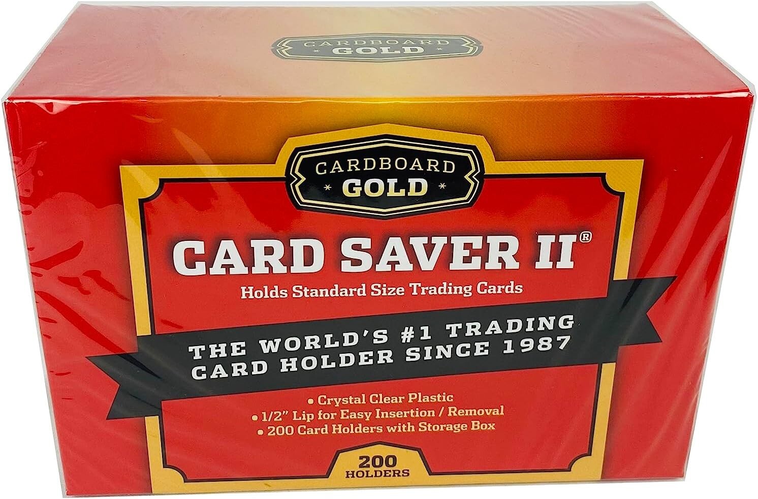 2000 Cardboard Gold CardSaver 2 Semi-rigid Card Holders II Case Card Saver