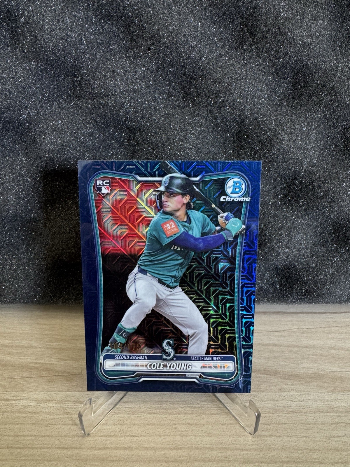 2026 Topps Bowman Chrome Mojo Refractor Cole Young RC /175