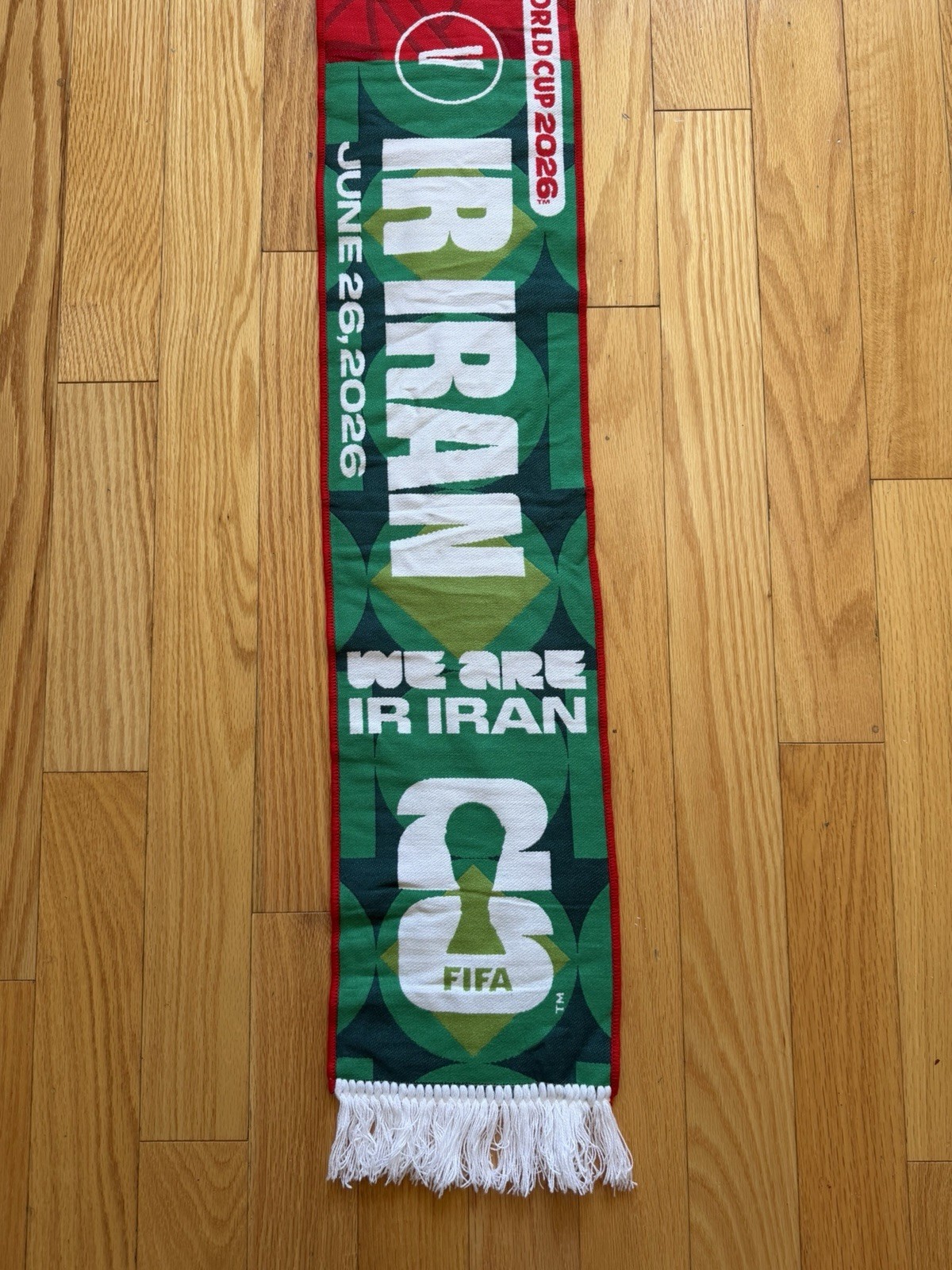 FIFA World Cup 2026 Official Licensed Match Scarf Egypt vs Iran – June 26, 2026