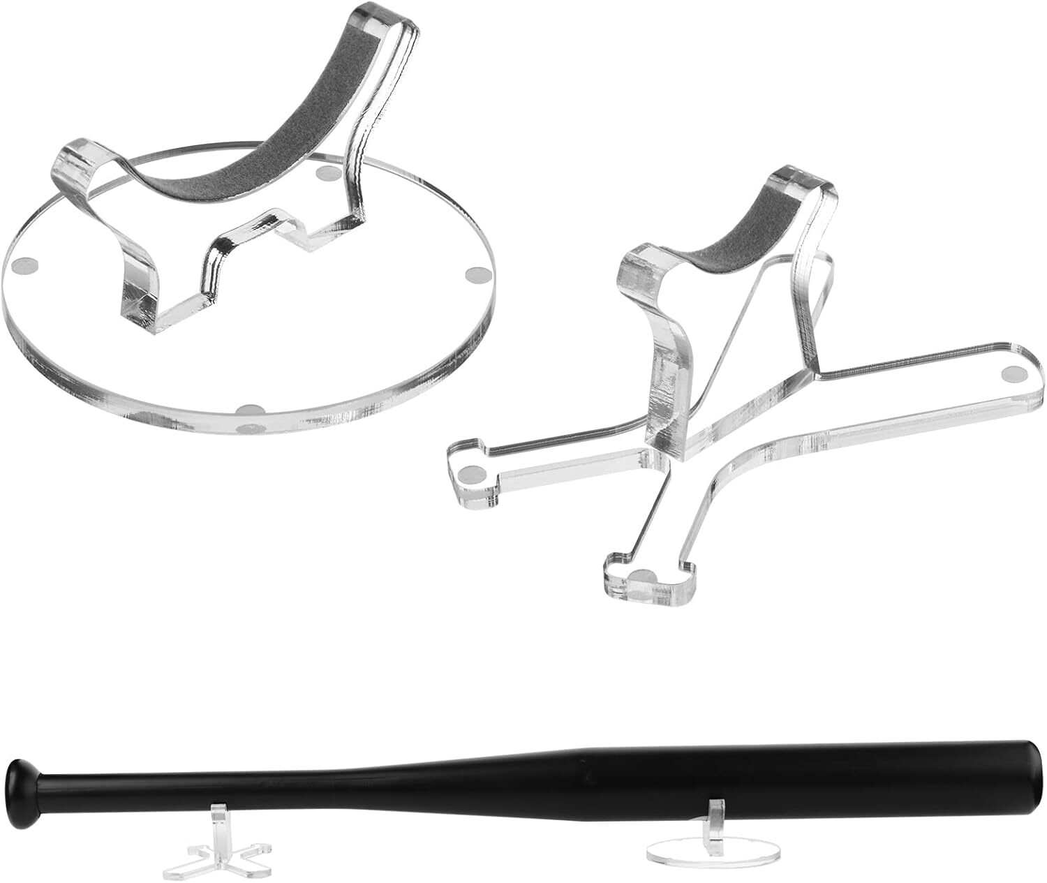 Cosmos 1 Set Desktop Baseball Bat Stand Acrylic Baseball Bat Desk Display Holder