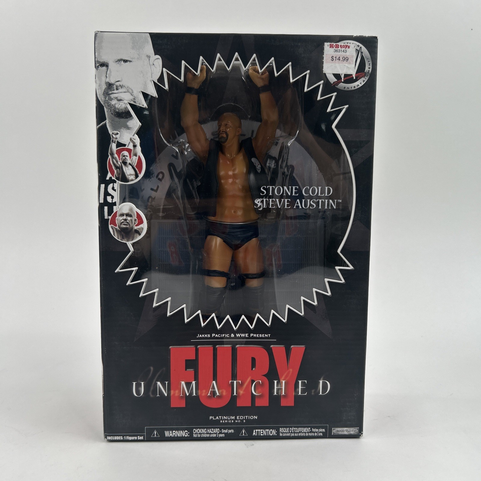 The Rock WWE Unmatched Fury Action Figure JAKKS NIB Platinum Ed. Series 5 AF619