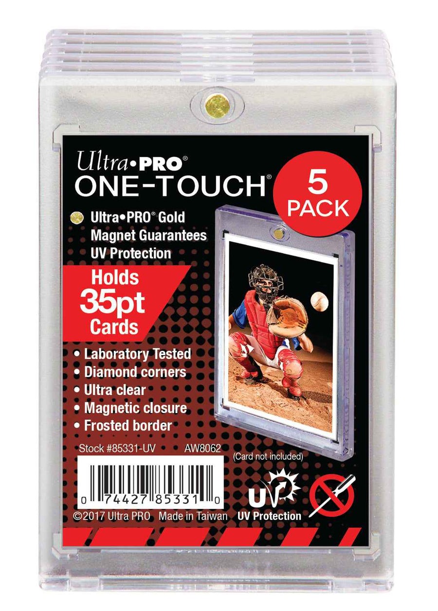 Ultra Pro One-Touch Magnetic Card Holder 35pt Point – 5 PACK