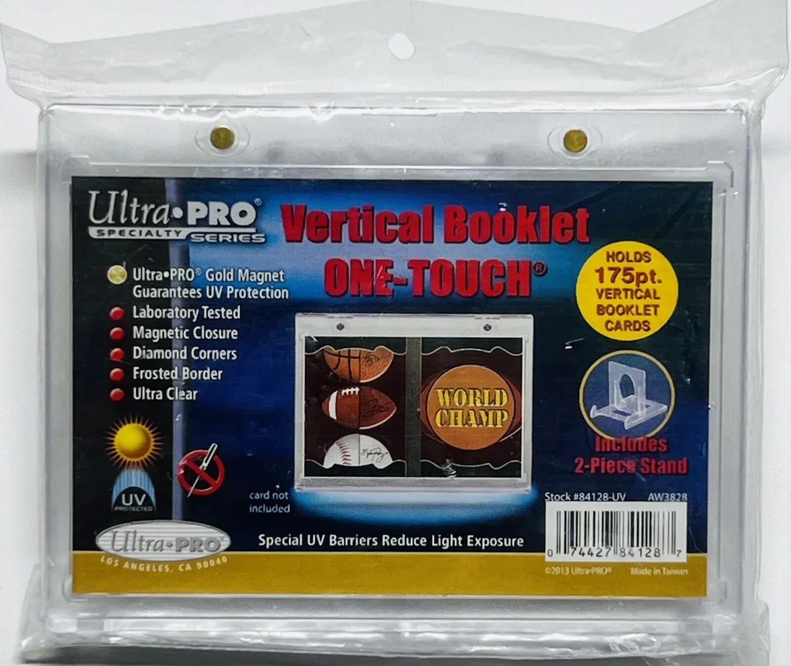 NEW ULTRA~PRO SPECIALTY SERIES MAGNETIC ONE TOUCH VERTICAL BOOKLET HOLDS 175 PT