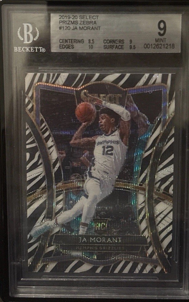 2019-20 Panini – Premier Level Ja Morant #120 Zebra (RC) SSP Low Print Run