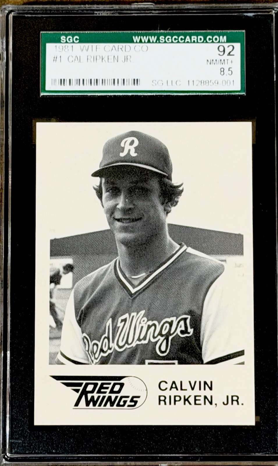 1981 WTF Rochester Red Wings #1 Cal Ripken Jr Minor League Rookie RC NM SGC 8.5