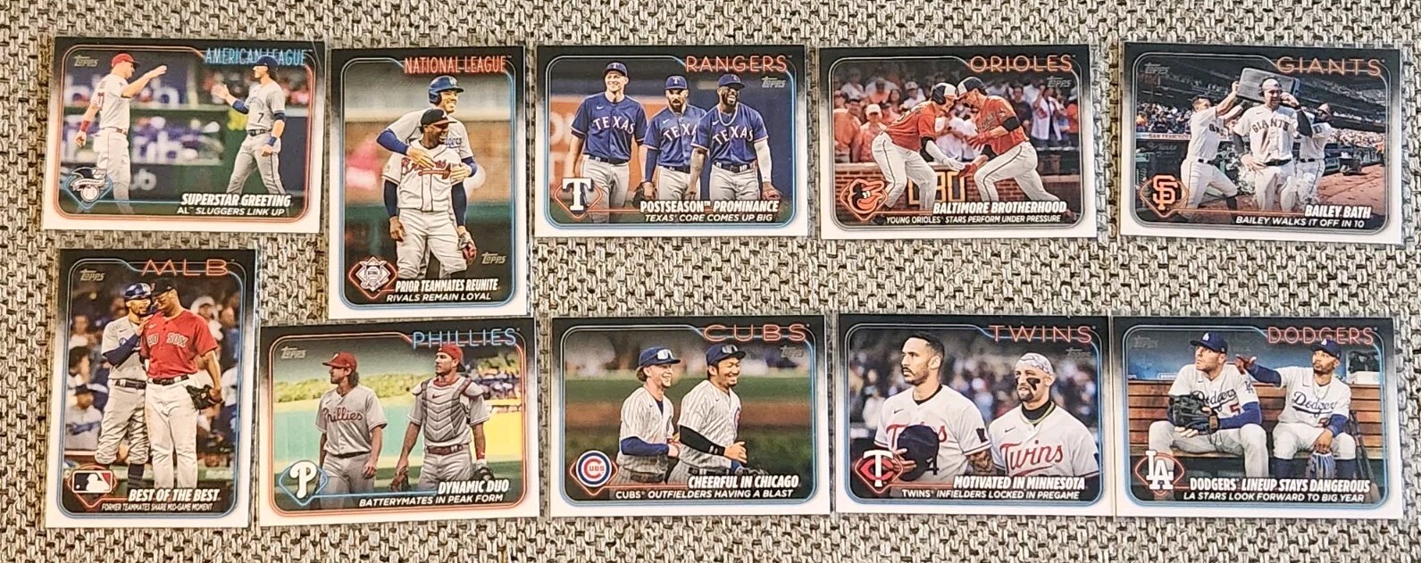 2024 TOPPS SERIES 2 10-CARD COMPLETE CHECKLIST SET 351-700 ALL MINT & FRESH!