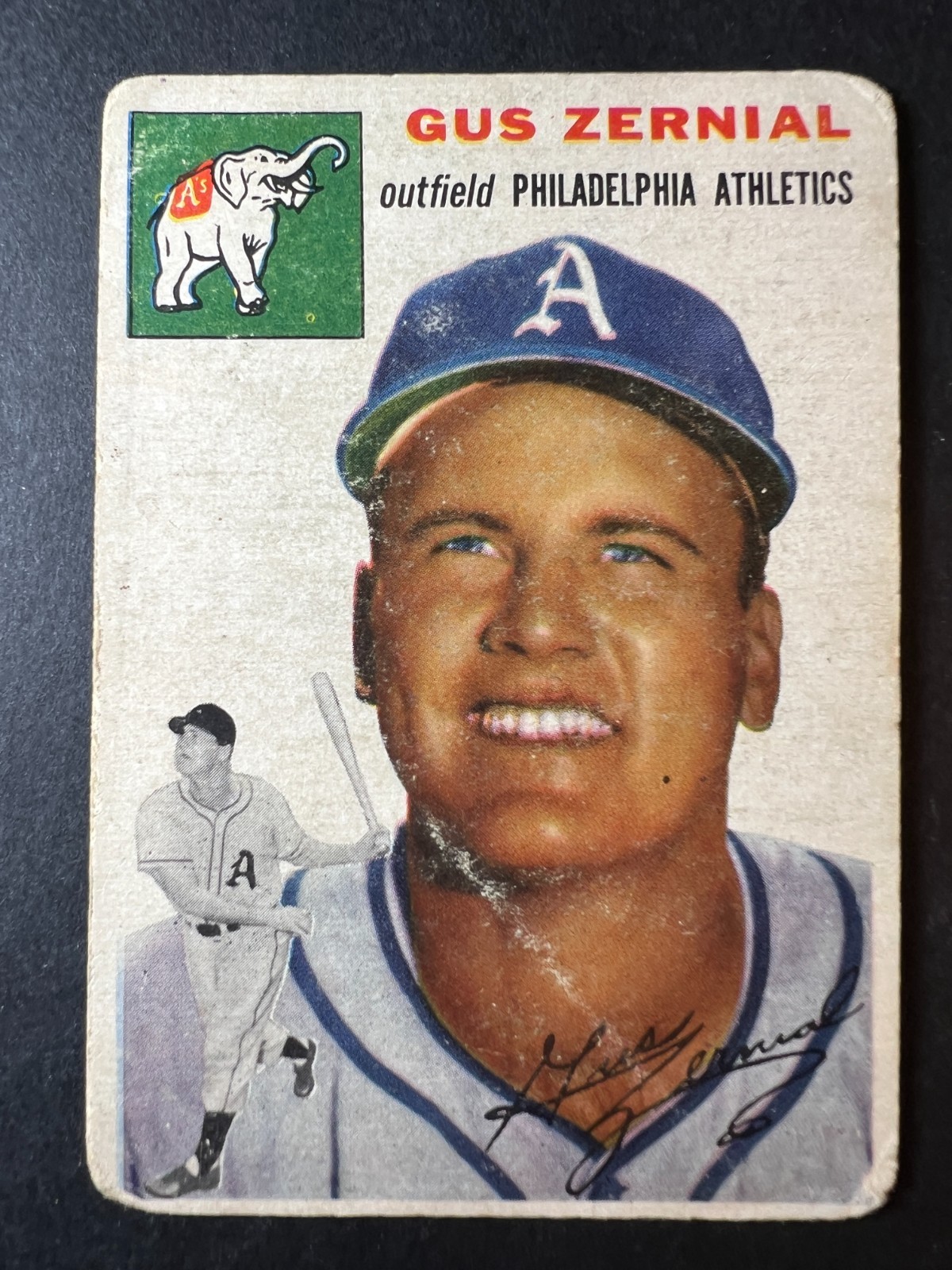 1954 Topps Gus Zernial #2 poor creased – 50% off 5 or more under $5