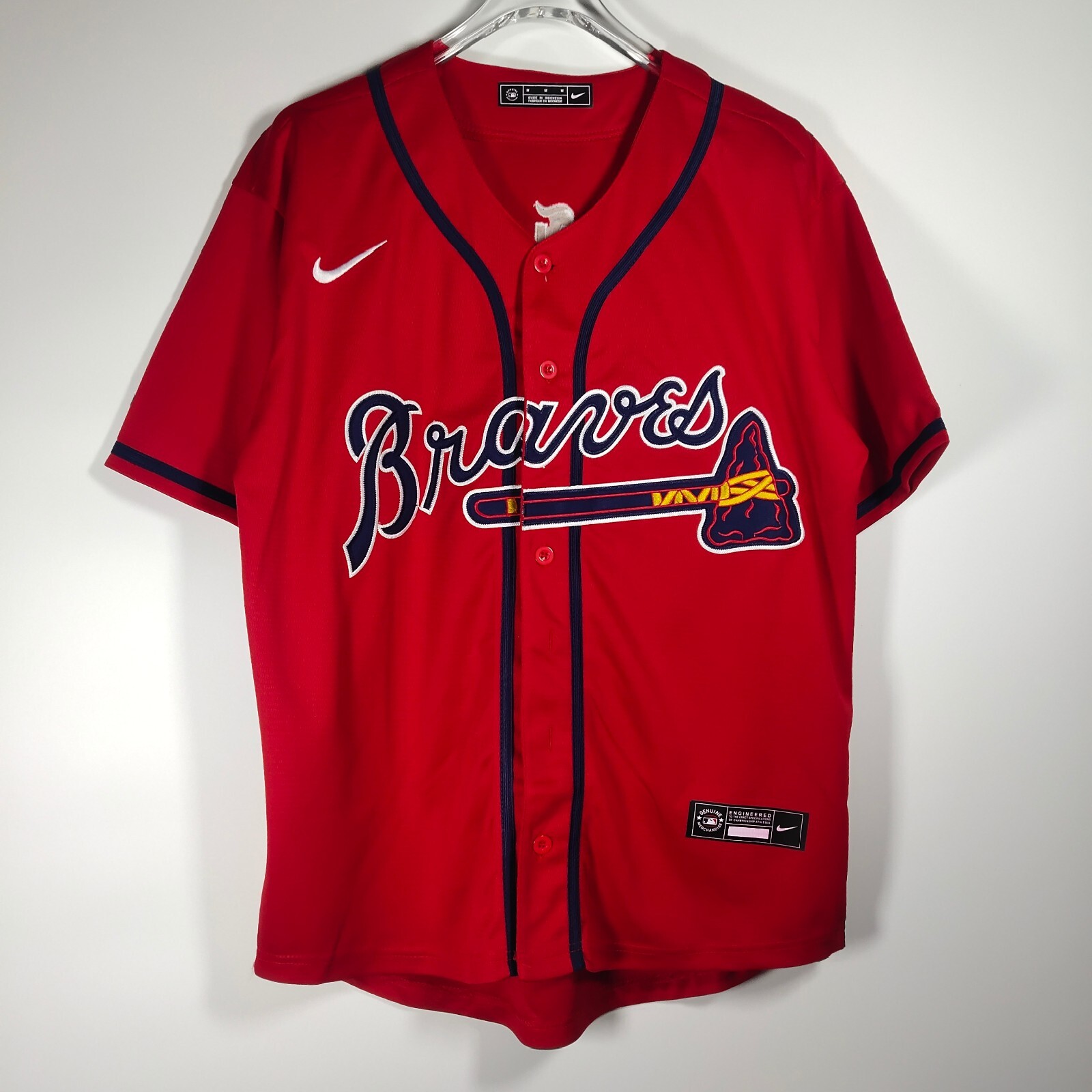 Ronald Acuna Jr #13 Baseball Jersey,Red,Embroidered