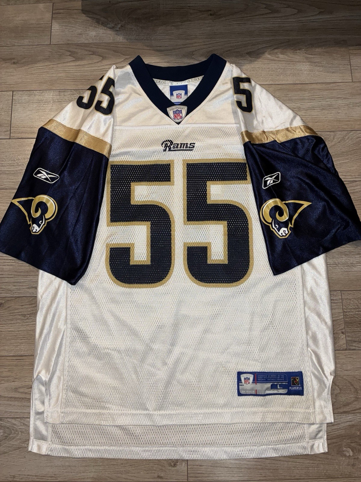 james laurinaitis #55 Los Angeles Rams NFL Reebok Football Jersey L Large Mens