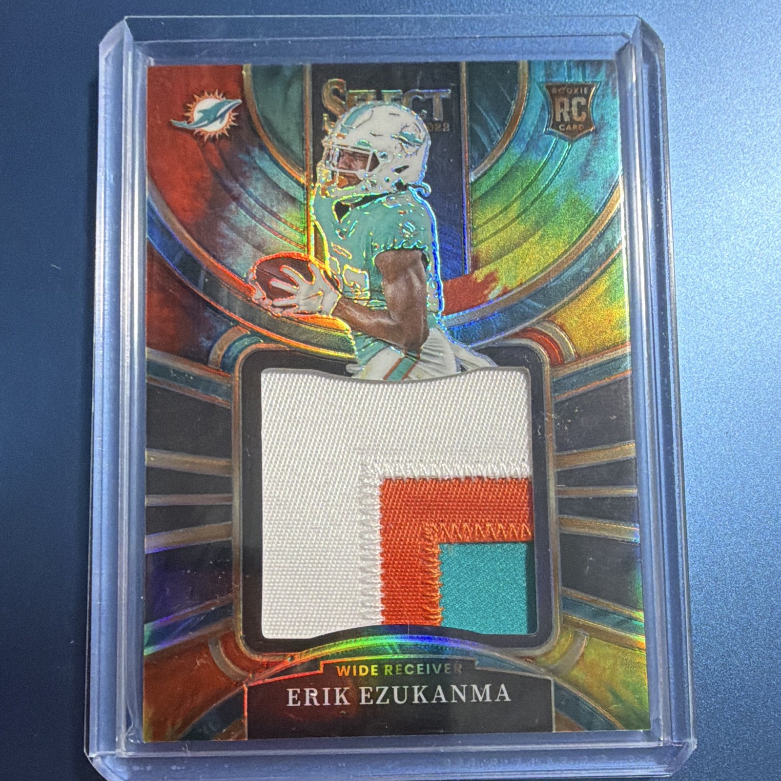 Panini 2022 Select Erik Ezukanma Tie-Dye Prizm Jumbo Swatches RC MEM JS-35/25