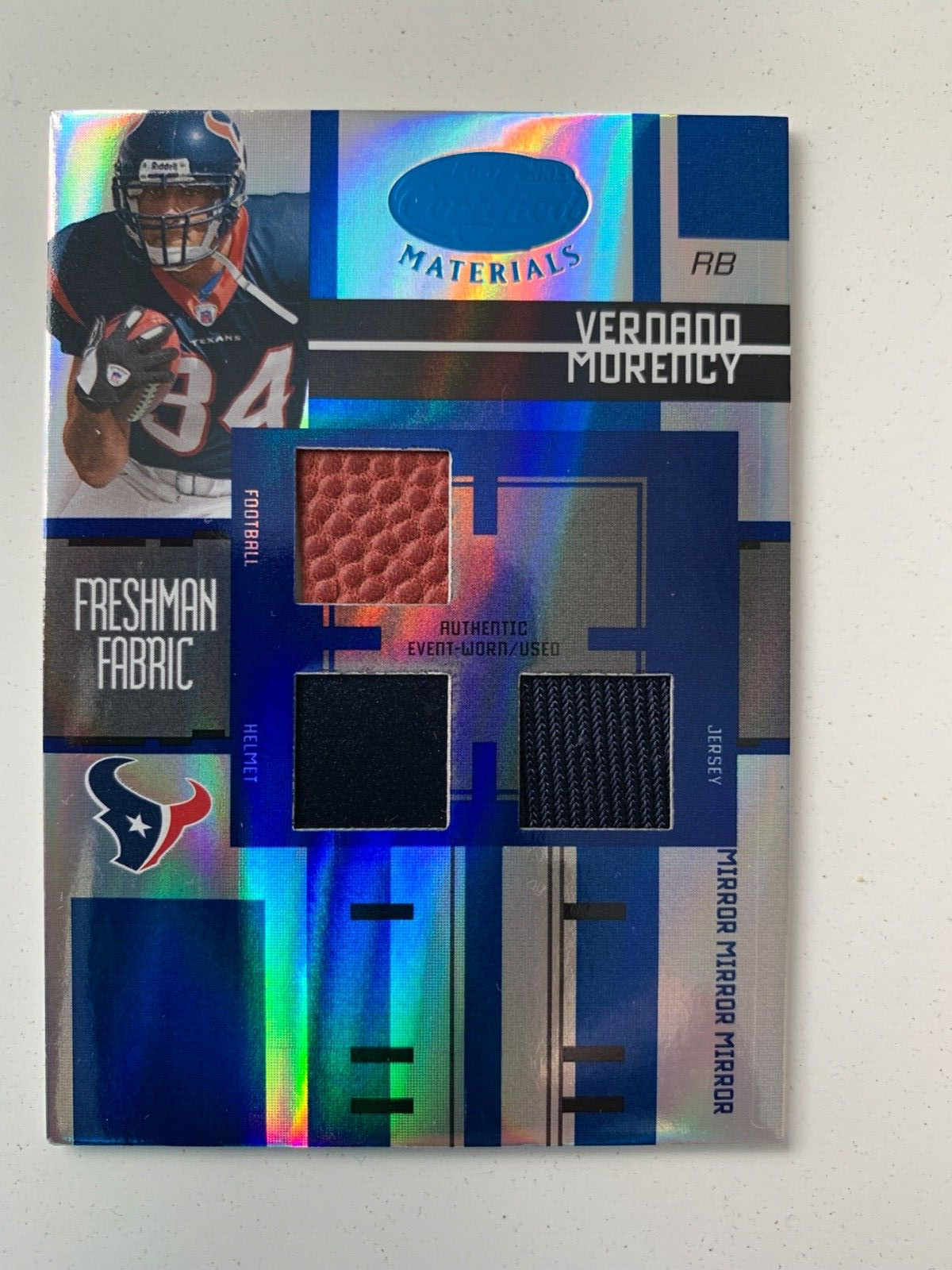 2005 Leaf Certified rc rainbow VERNAND MORENCY 1/1 /5 /25/50/150 Houston Texans