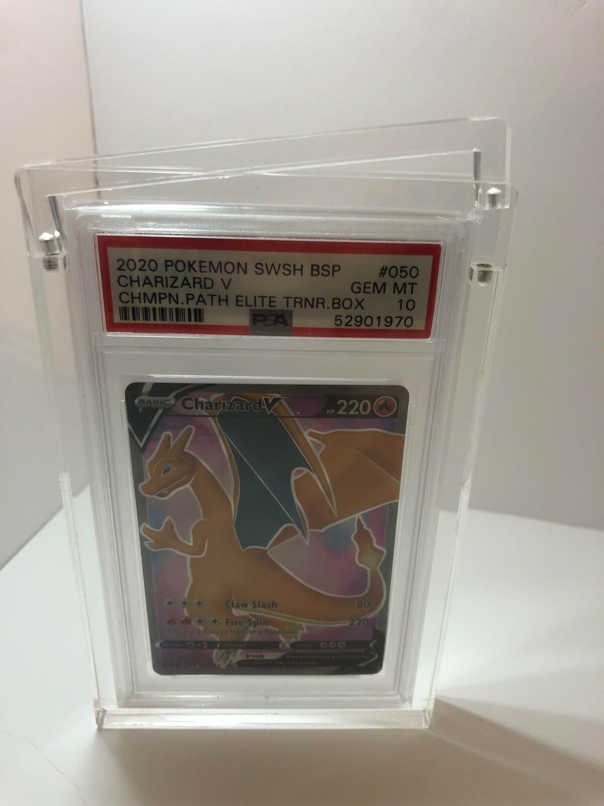 Gallery Display – PSA Graded Trading Card Stand – Acrylic Case – Pokémon
